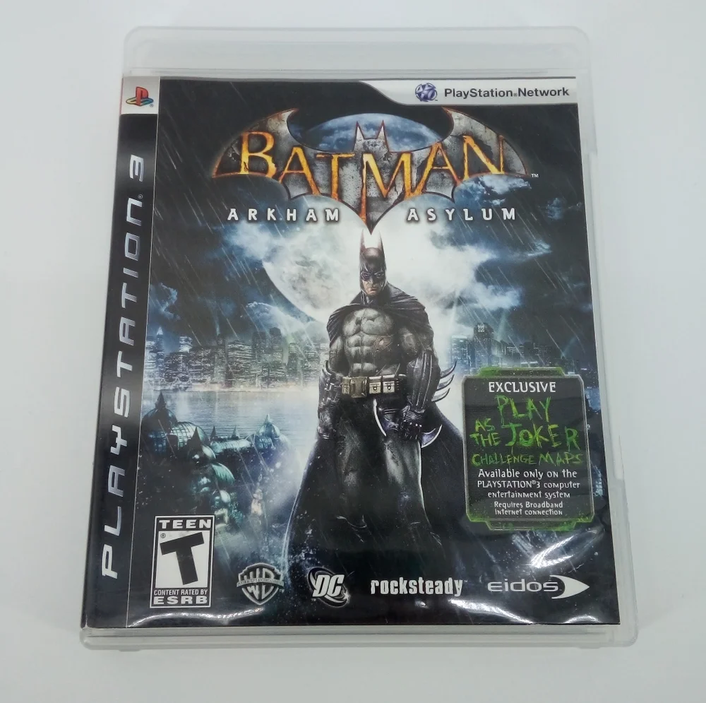 PS3 Batman Arkham Asylum Video Game Rocksteady Studios 2009 Playstation 3